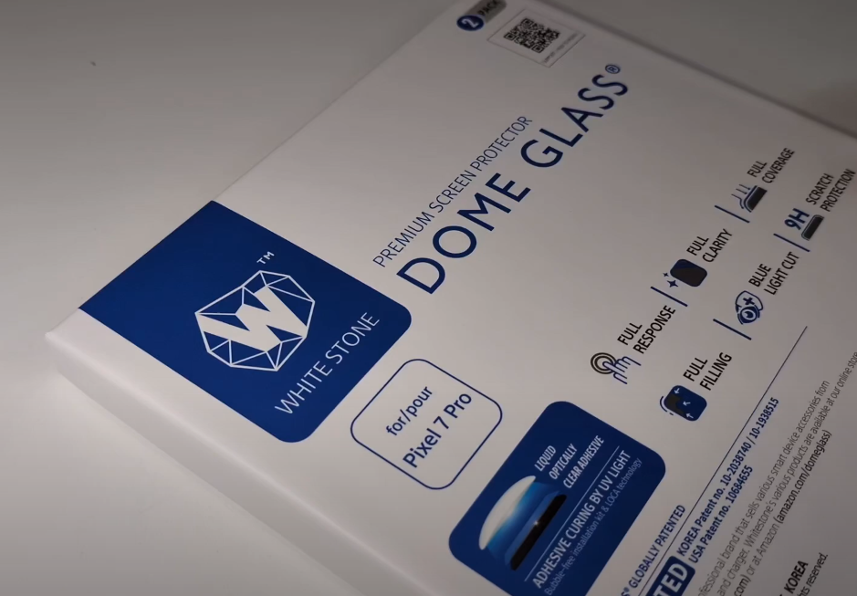 whitestone dome glass screen protector pixel 8