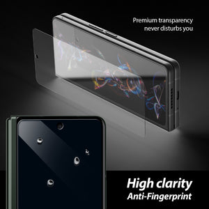 [EZ] Samsung Galaxy Z Fold 4 2022 Screen Protector Full Coverage Tempered Glass Shield with Camera Protector [Easy Install] - 2PACK