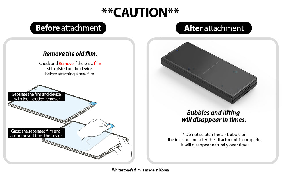 Dome Film] Samsung Galaxy Z Flip 3 Film Screen Protector [1SET 4PCS] –  Whitestonedome