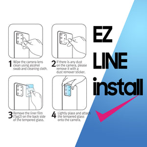 [Camera EZ] Whitestone EZ Galaxy Z Fold 2 Camera Screen Tempered Glass Protector - 2 Pack