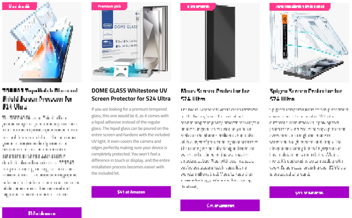 Best screen protectors for Samsung Galaxy S24 Ultra by HASSAM NASIR