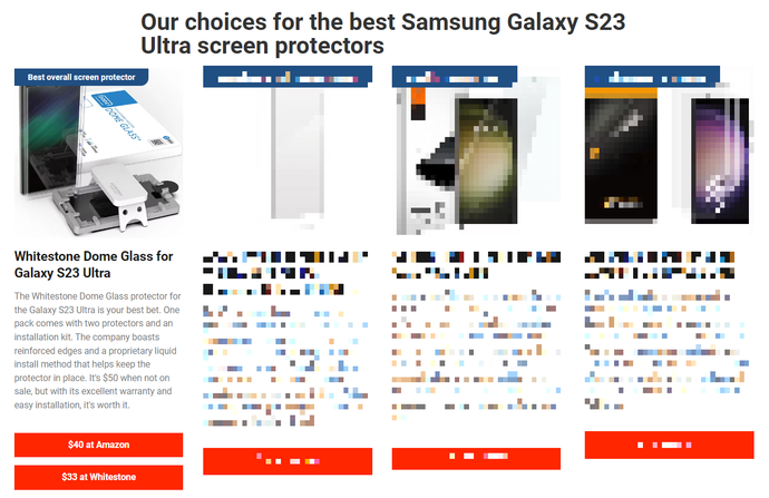 Best Samsung Galaxy S23 Ultra screen protectors by JOE HINDY