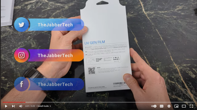 Samsung S23 Ultra Screen Protector : Whitestone UV Gen NO GLUE by JabberTech