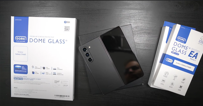 How To Install A Whitestone Dome Tempered Glass Screen Protector On Your Samsung Galaxy Z Fold 5 By AndroidStud