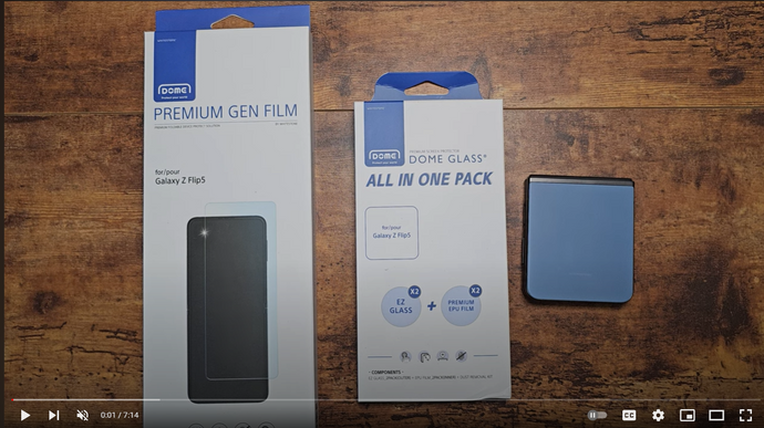 Samsung Galaxy Z Flip5 | Whitestone Dome Tempered Glass Installation! by Tech Youtuber J.Williams