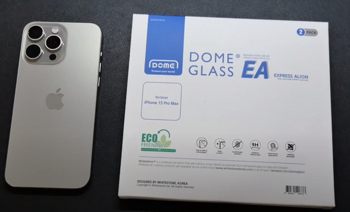 Whitestone Dome EA Screen Protector for iPhone 15 Pro Max by Will H. Gadgets and More
