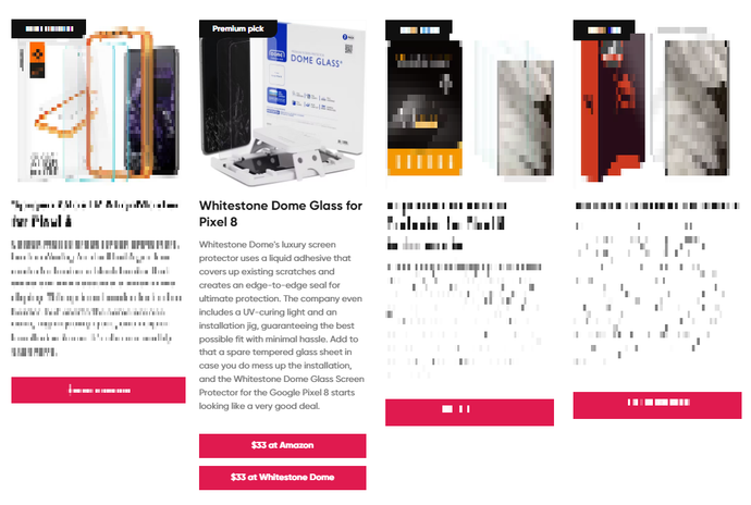 Our favorite Google Pixel 8 screen protectors by LUKE FILIPOWICZ and DHRUV BHUTANI