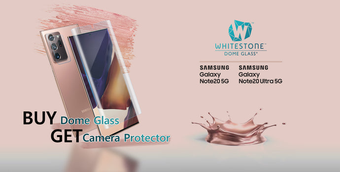 [BUY ONE GET ONE FREE] Buy NOTE 20 series Dome Glass and get NOTE 20 series's camera protector for FREE