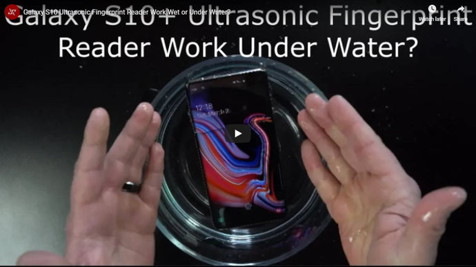 Galaxy S10 Ultrasonic Fingerprint Reader Work Wet or Under Water? by Jimmy Is Promo