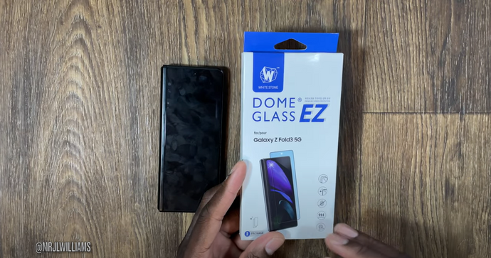 Galaxy Z Fold 3 EZ Tempered Glass Install & Review (By J Williams)