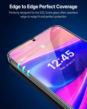 Load image into Gallery viewer, DOME GLASS Whitestone [Perfect Full Coverage] Tempered Glass Screen Protector for Galaxy S25 with UV lamp [2Pack]
