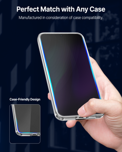 DOME GLASS Whitestone [Perfect Full Coverage] Tempered Glass Screen Protector for Galaxy S25 with UV lamp [2Pack]