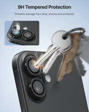 Load image into Gallery viewer, DOME GLASS Whitestone DOME Camera Ring Type for iPhone 17 Series [Case friendly &amp; HD clrearity] Tempered Glass Lens Protector [1pack]
