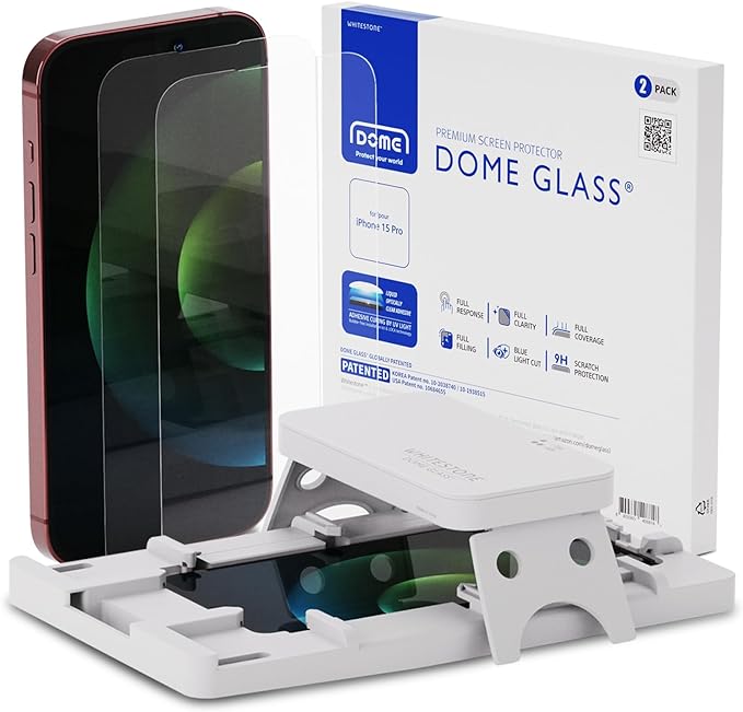 [Dome Glass] iPhone 15 Pro Tempered Glass Screen Protector (6.1