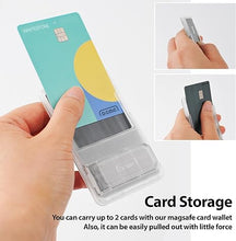 Load image into Gallery viewer, [Whitestone] Card Holder Mag-Safe (Magnetic Slot Card Holder Compatible with MagSafe Slim Hard PC Wallet for Back of Phone, Smartphone Cases