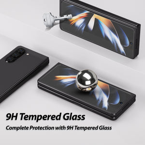 [Dome Glass] Samsung Galaxy Z Fold 5 Full Tempered Glass Shield with Liquid Dispersion Tech [Easy to Install Kit] Smart Phone Screen Guard