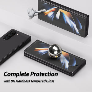 [Clear EA] Samsung Galaxy Z Fold 5 (2023) Screen Protector Full Coverage Tempered Glass Shield [Easy Install] - 2PACK