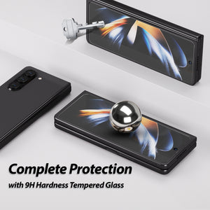 [Pre-order][Clear EA] Samsung Galaxy Z Fold 5 (2023) Screen Protector Full Coverage Tempered Glass Shield [Easy Install] - 2PACK