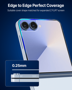 DOME GLASS Whitestone 2PACK EZ GLASS AR for Samsung Galaxy Z Flip 7 [Super Anti-Reflection], Full Coverage [Easy Install] Tempered Glass Screen Protector [2pack]