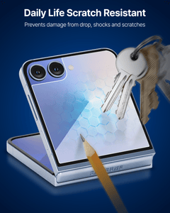 DOME GLASS Whitestone 2PACK EZ GLASS AR for Samsung Galaxy Z Flip 7 [Super Anti-Reflection], Full Coverage [Easy Install] Tempered Glass Screen Protector [2pack]