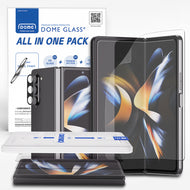 [All in One] Samsung Galaxy Z Fold 5 (2023) Front EA Tempered Glass Screen Protector, Inside Flexible EPU Film, 9H Tempered Glass Camera Protector [Easy Install] 2+2+2 Pack