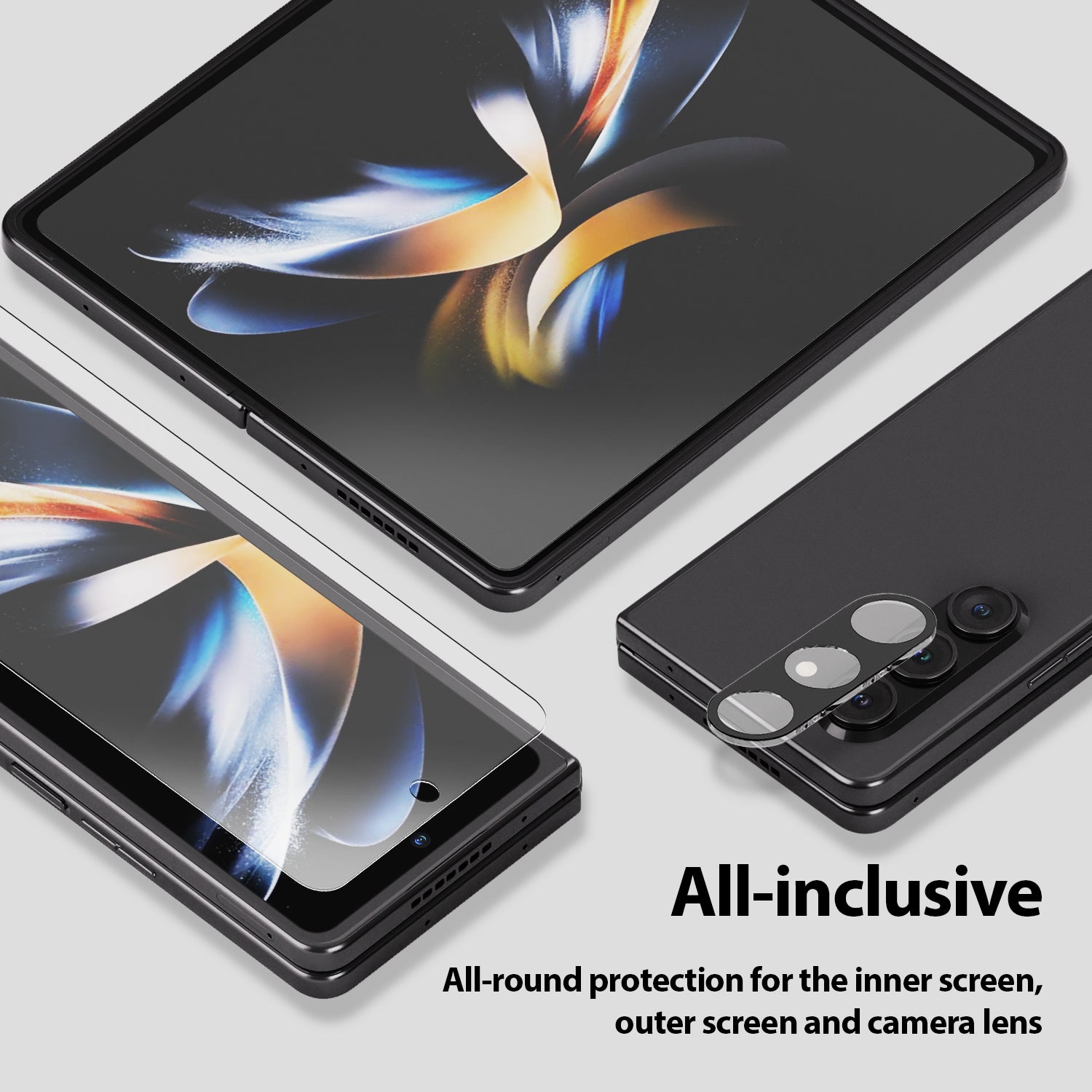 Whitestone Dome Inner Screen Hard Film Screen Protector - for Samsung Galaxy Z Fold5