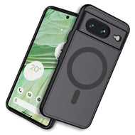 [Whitestone] Scope Case for Google Pixel 8 (2023), Flexible Silicone Black TPU Case, Compatible with Magsafe Wireless Charging - Solid Black