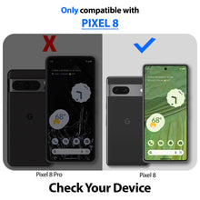 Load image into Gallery viewer, [Whitestone] Scope Case for Google Pixel 8 (2023), Flexible Silicone Black TPU Case, Protective Phone Cover for Pixel 8 - Solid Black