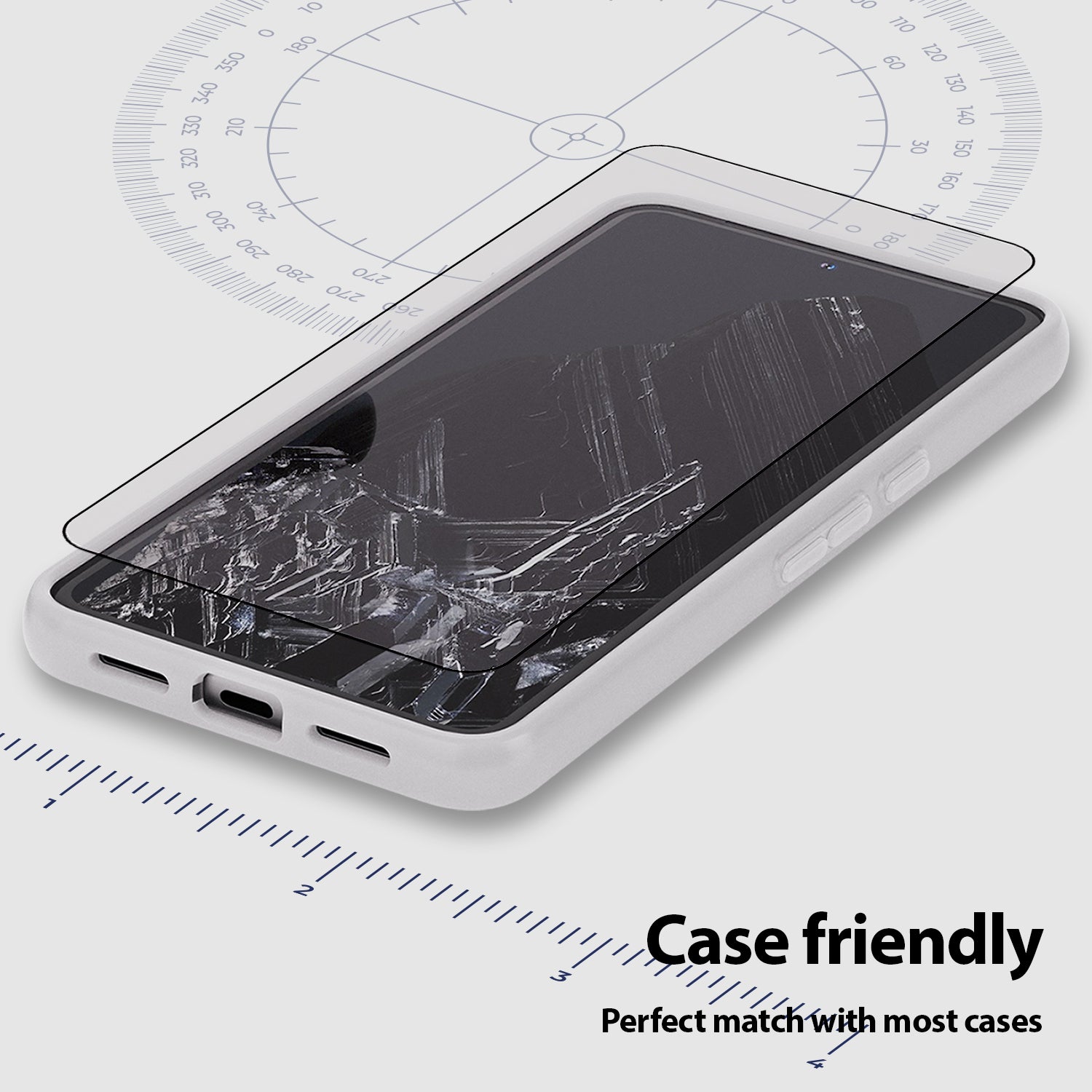 NEW'C 3 Pezzi, Vetro Temperato Per Google Pixel 8A, Pellicola - Foto 5