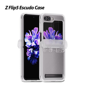 [Dome Case] Z Flip 5 (2023) Escudo Case - 2 Colors (Black / Translucent)