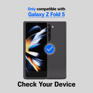 [Pre-order][Clear EA] Samsung Galaxy Z Fold 5 (2023) Screen Protector Full Coverage Tempered Glass Shield [Easy Install] - 2PACK