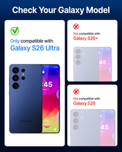 Load image into Gallery viewer, DOME GLASS Whitestone 2PACK EZ GLASS AR for Samsung Galaxy S26 Ultra [Super Anti-Reflection], Full Coverage [Easy Install] Tempered Glass Screen Protector [2pack]