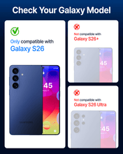 Load image into Gallery viewer, DOME GLASS Whitestone 2PACK EZ GLASS AR for Samsung Galaxy S26 [Super Anti-Reflection], Full Coverage [Easy Install] Tempered Glass Screen Protector [2pack]