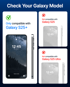 DOME GLASS Whitestone DOME UV GEN Film [Glass-Like Film] Screen Protector for Galaxy S25+  with UV Lamp [2Pack]