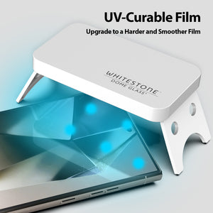 [UV GEN] Samsung Galaxy S24 Ultra (2024) Hard Coated Film Screen Protector with UV light - 2 Pack of Film