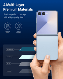DOME GLASS Whitestone DOME UV GEN Film for Samsung Galaxy Z Flip 7 [Glass-Like Film] Screen Protector [2pack]