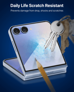 DOME GLASS Whitestone DOME UV GEN Film for Samsung Galaxy Z Flip 7 [Glass-Like Film] Screen Protector [2pack]