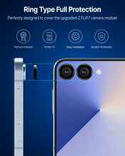 Load image into Gallery viewer, DOME GLASS Whitestone DOME Camera Ring Type for Samsung Galaxy Z Flip 7 [Case friendly &amp; HD clrearity] Tempered Glass Lens Protector [1pack]