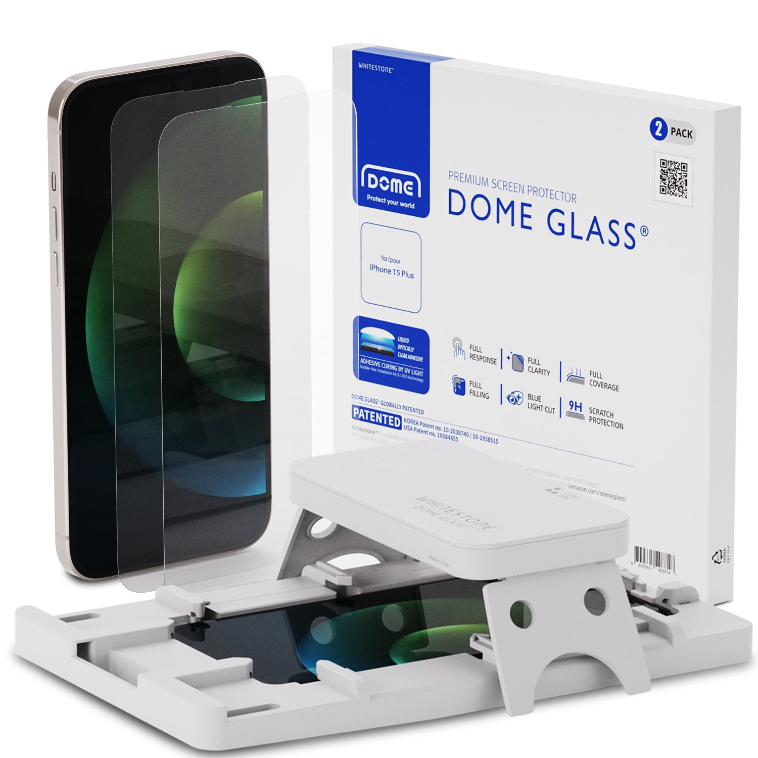 [Dome Glass] iPhone 15 Tempered Glass Screen Protector