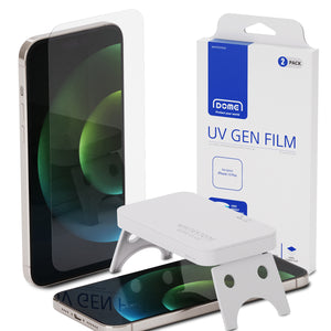 [UV GEN] iPhone 15 Plus (2023) Hard Coated Film Screen Protector with UV light - 2 Pack of Film
