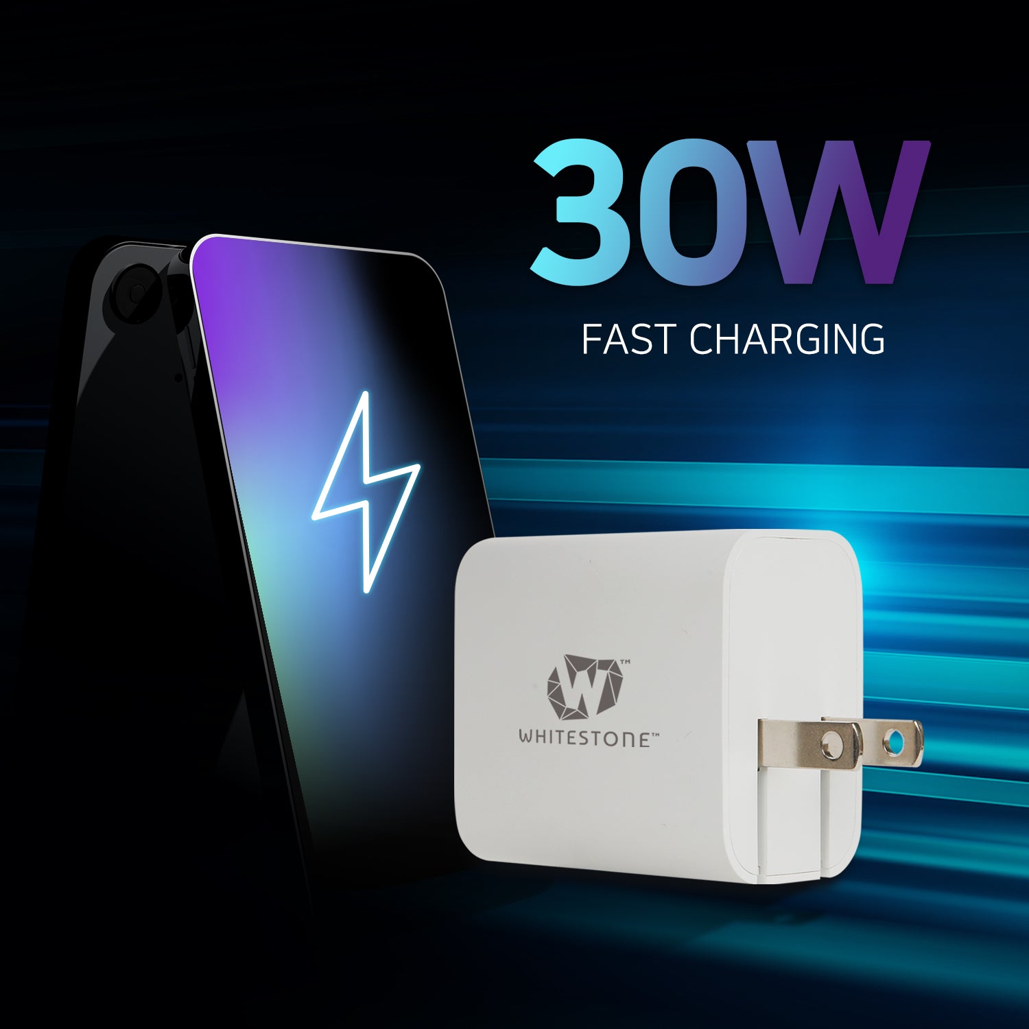 Dome Charger] 30W Charger Fast Charging PD QC 3.0 Adapter with Foldab –  Whitestonedome