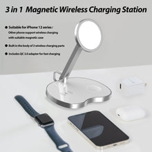 Load image into Gallery viewer, [Dome Charger] 3 in 1 Wireless Magnetic Charging Station - 15W QI Fast Wireless Charger