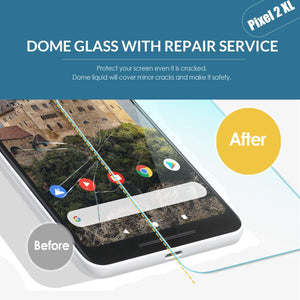 Google Pixel 2 Dome Glass Tempered Glass Screen Protector