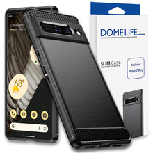 Load image into Gallery viewer, [Dome Case] For Google Pixel 7 Pro (2022), Slim Fit, Flexible sillicone Black TPU Case, Protective Phone Cover - Black
