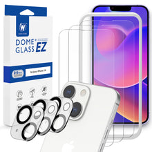 Load image into Gallery viewer, [EZ w Cam] iPhone 14 EZ Glass Screen Protector (6.1&quot;) with Camera Protector - 3 Pack