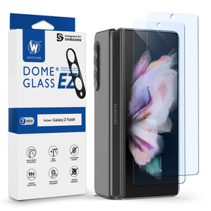 [EZ] Samsung Galaxy Z Fold 4 2022 Screen Protector Full Coverage Tempered Glass Shield with Camera Protector [Easy Install] - 2PACK