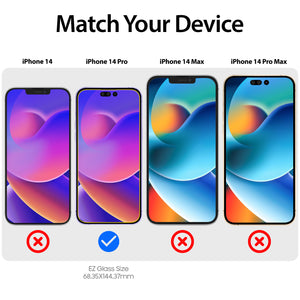 [EZ] iPhone 14 Pro EZ Glass Screen Protector (6.1") - 3 Pack