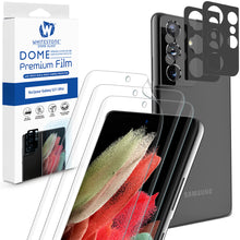 Load image into Gallery viewer, [Dome Premium Film] Galaxy S21 Ultra EPU Film Screen Protector with Glass Camera Protector - 5PACK