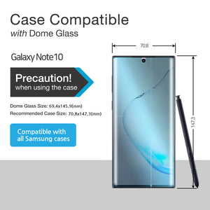 [Dome Glass] Galaxy Note 10 Dome Glass Tempered Glass Screen Protector