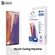 Load image into Gallery viewer, [Dome Glass] Galaxy Note 20 Screen Protector [Dome Glass] Full Coverage Tempered Glass Shield [Liquid Dispersion Tech] Easy Install Kit for Samsung Galaxy Note 20